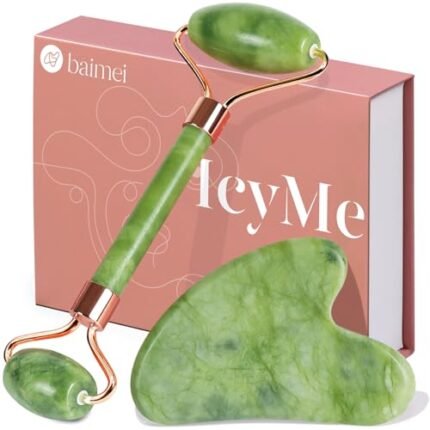 BAIMEI IcyMe Gua Sha & Jade Roller Set